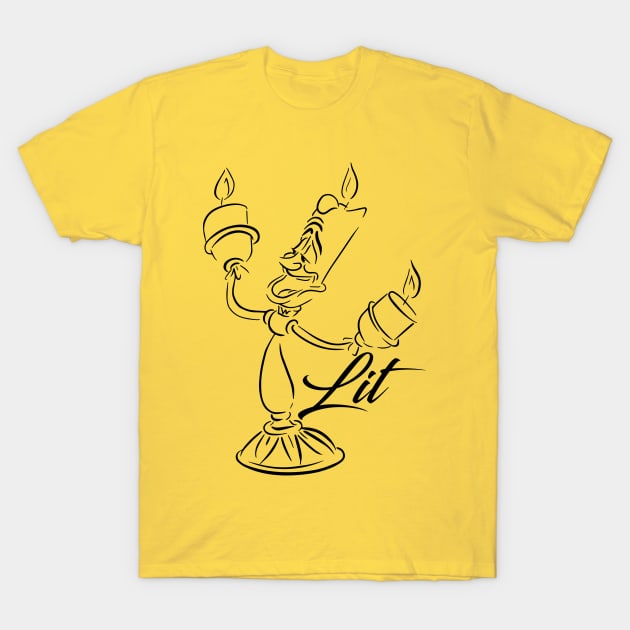 Lit Like Lumiere T-Shirt by VirGigiBurns